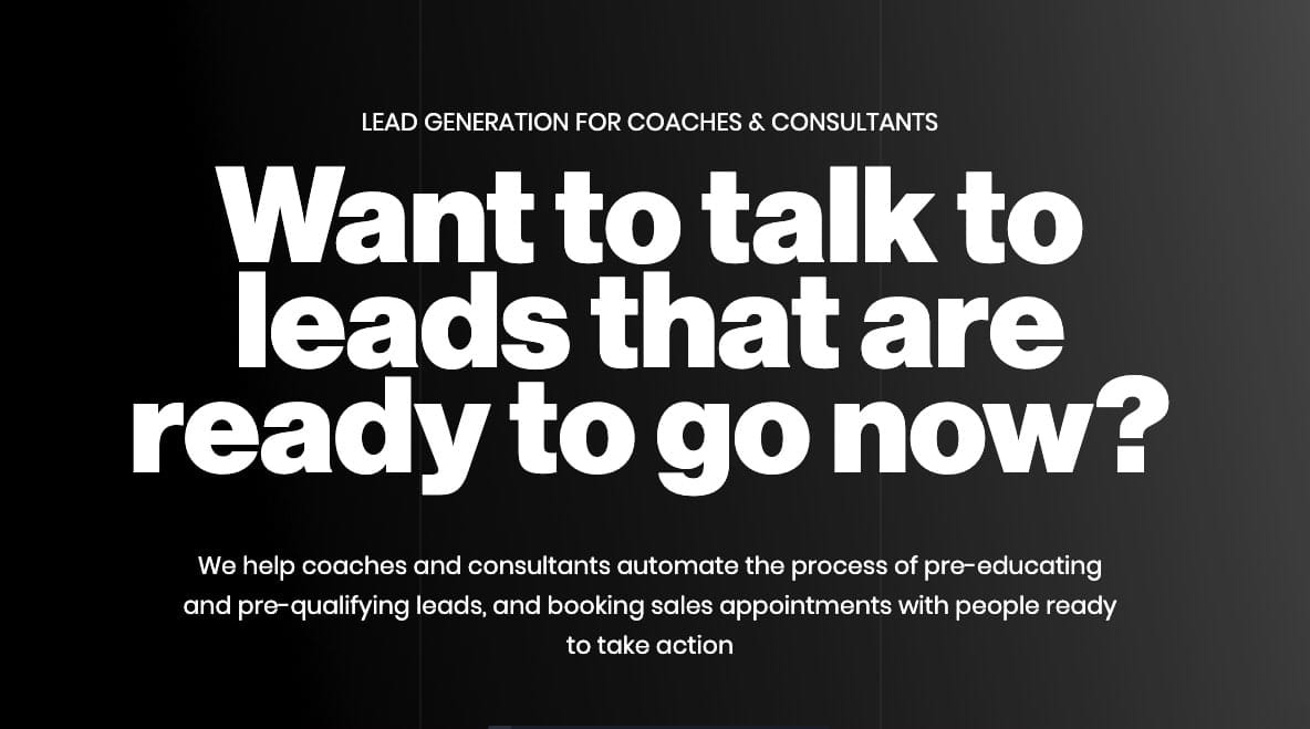 Lead Generation for Coaches & Consultants
